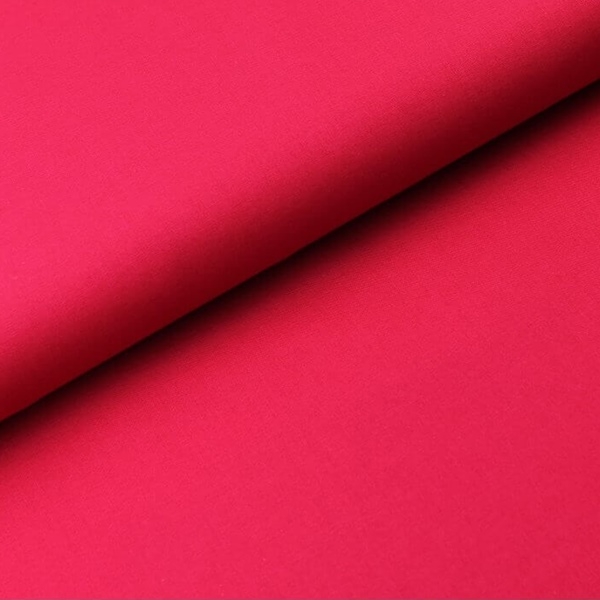 Baumwoll Stoff - Baumwolle - Uni - Dunkles Pink