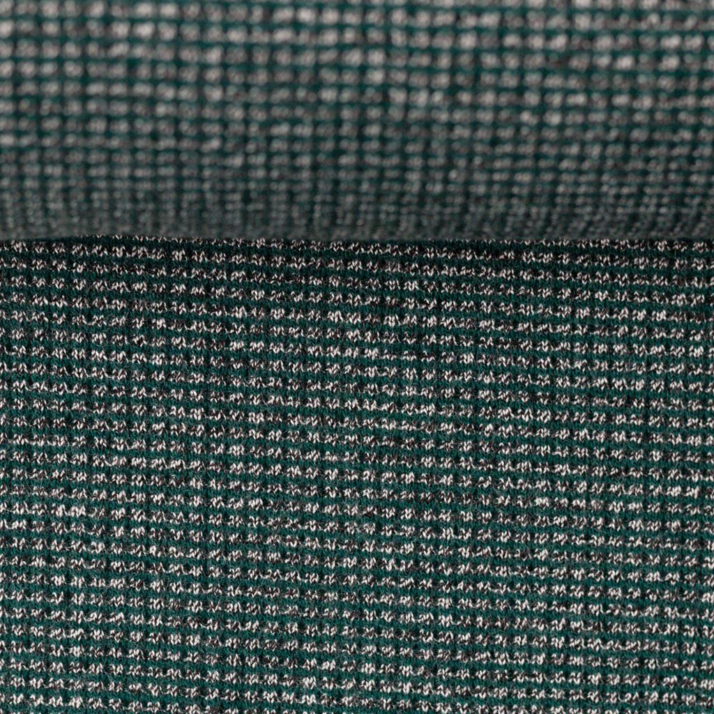 Strickstoff - Doubleface Waffelstrick - Mouline - Swafing - Drogon - Waldgrün