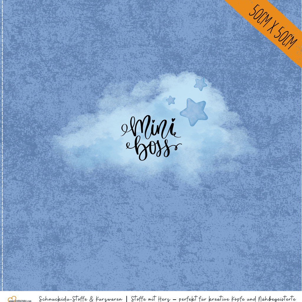 Panel Eigendesign  - Jersey - ca. 50x50cm - Mini Boss