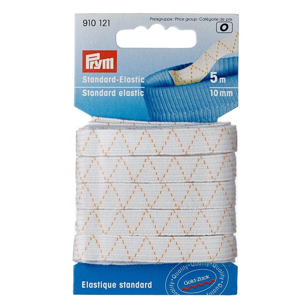 Prym Standard-Elastic 10 mm weiß - 5 Meter - 910121