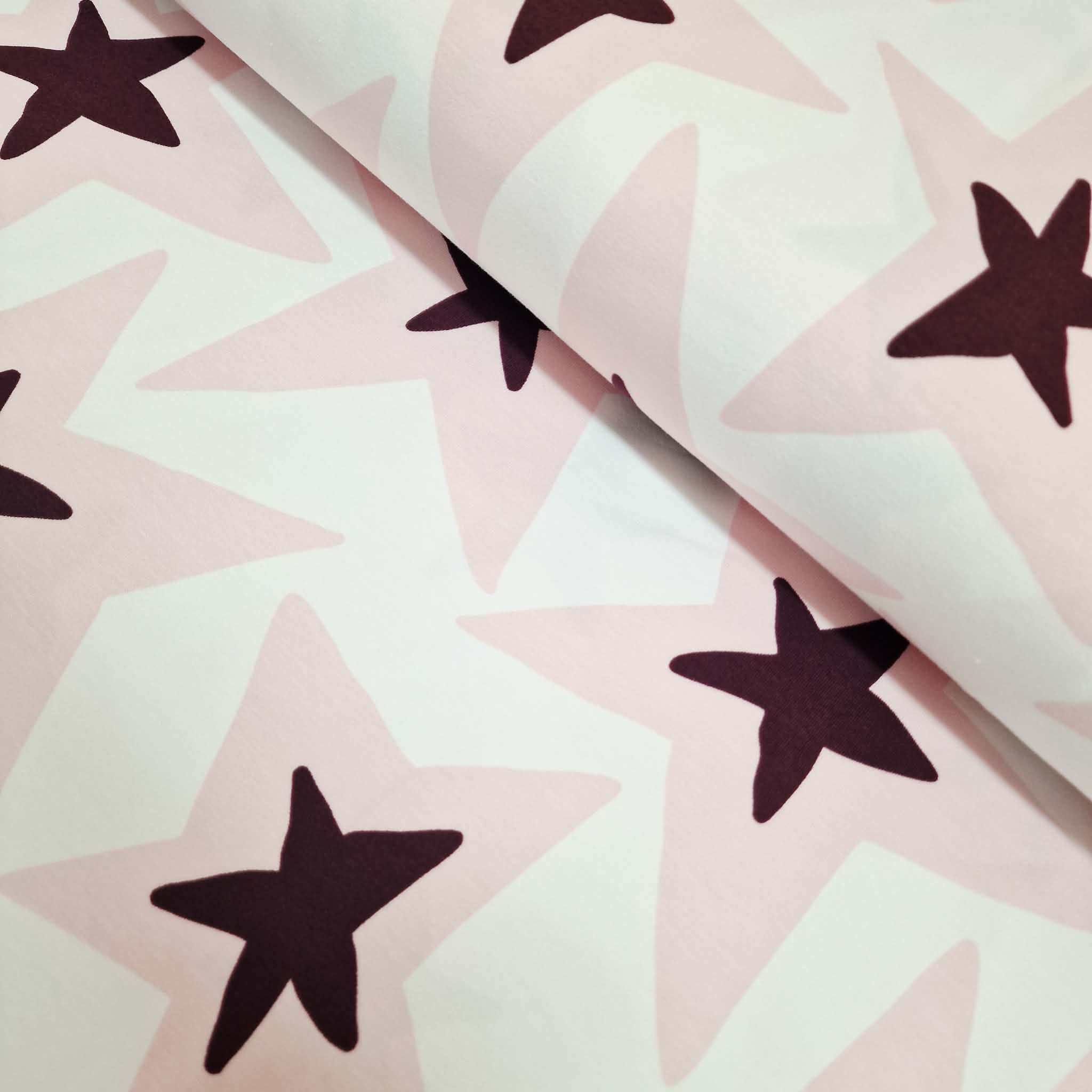  Motivjersey - Digitaldruck - Sterne in rosa