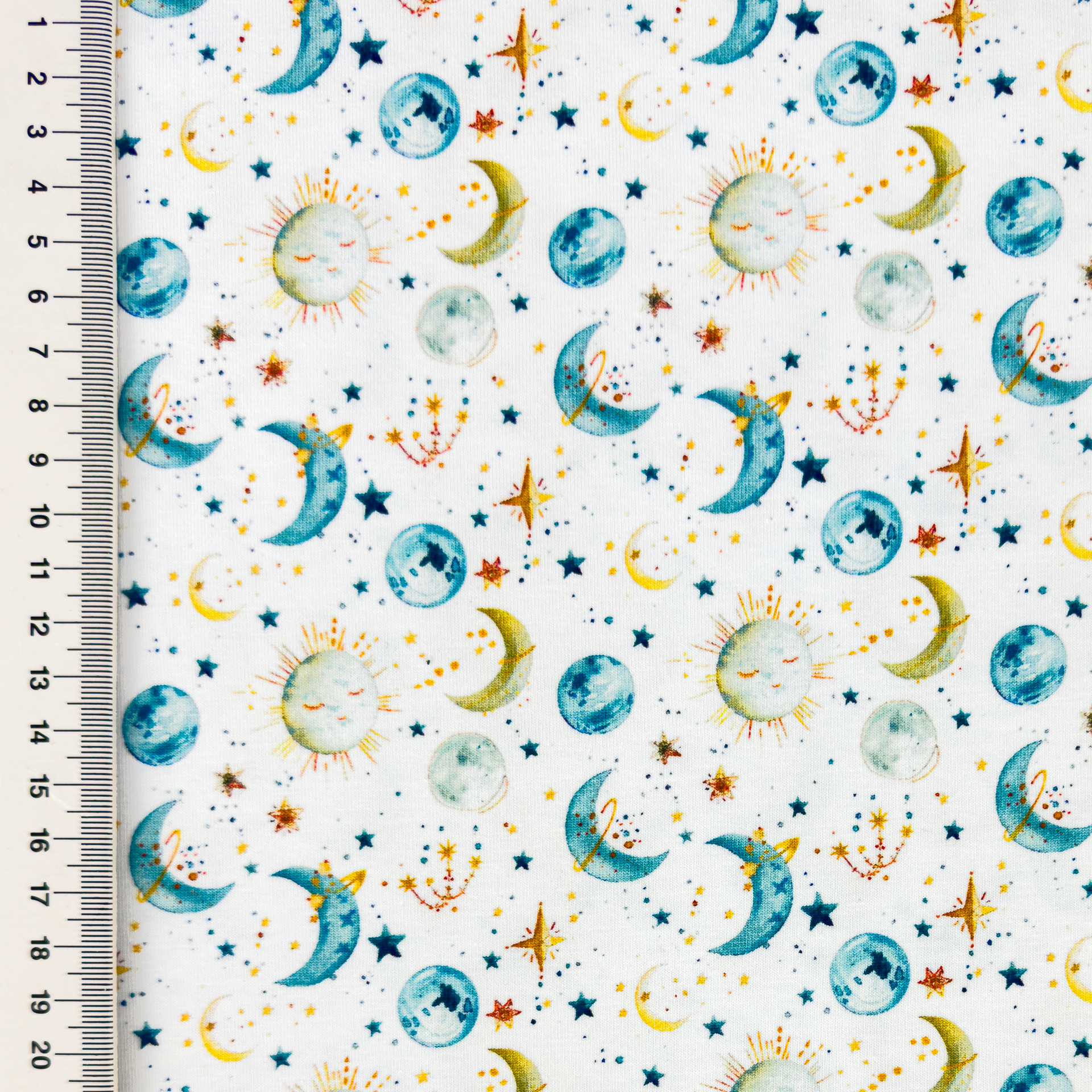 Baumwolljersey - Motivjersey - Sonnensystem