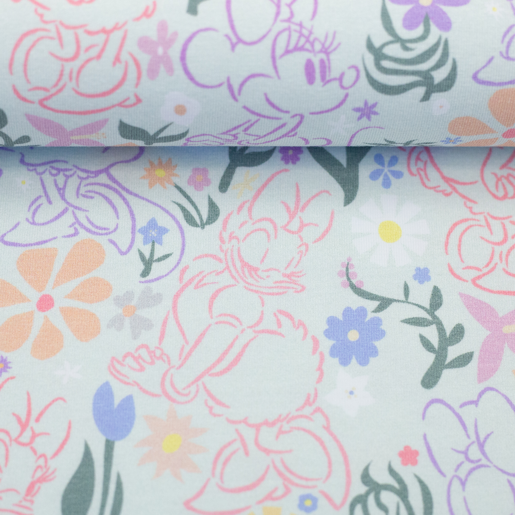 Motivjersey – Disney – Swafing - Minnie Mouse und Daisy Mint