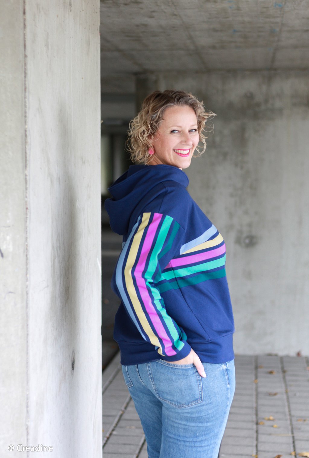 Vororder - Swafing - Panel Simply Stripes by lillesol&pelle - Blau