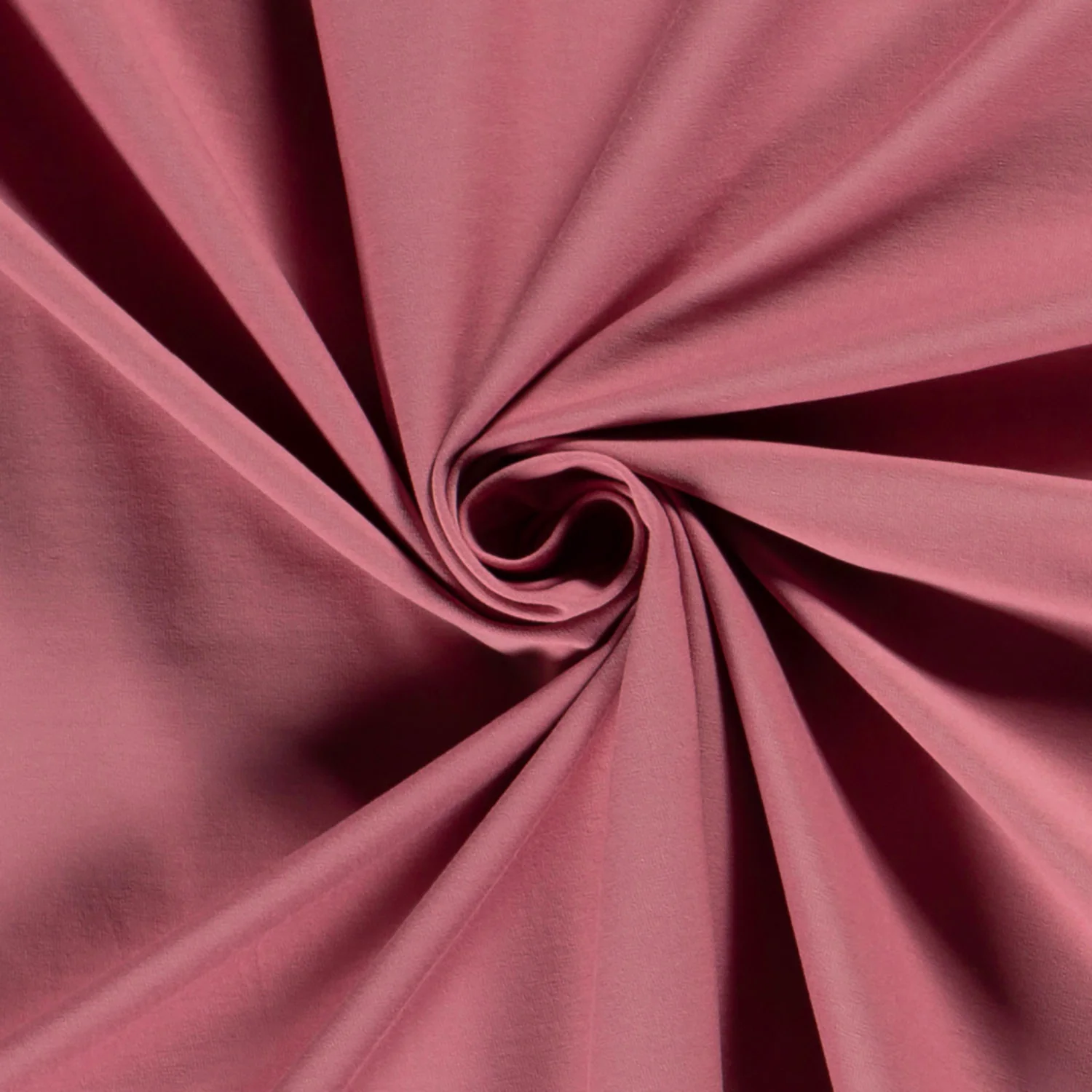 Uni Baumwolljersey Stoff in hellem Altrosa als hochwertige Meterware für Nähprojekte.