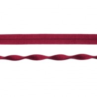Einfassband elastisch Jaquard 20 mm - Bordeaux glänzend