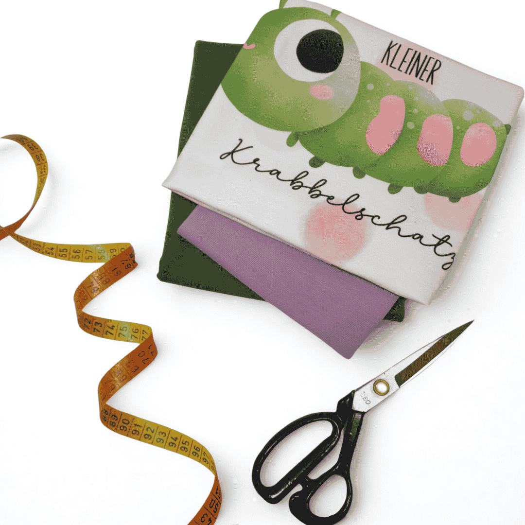 Nähpaket Baby - Panel Paket - Kleine Raupe