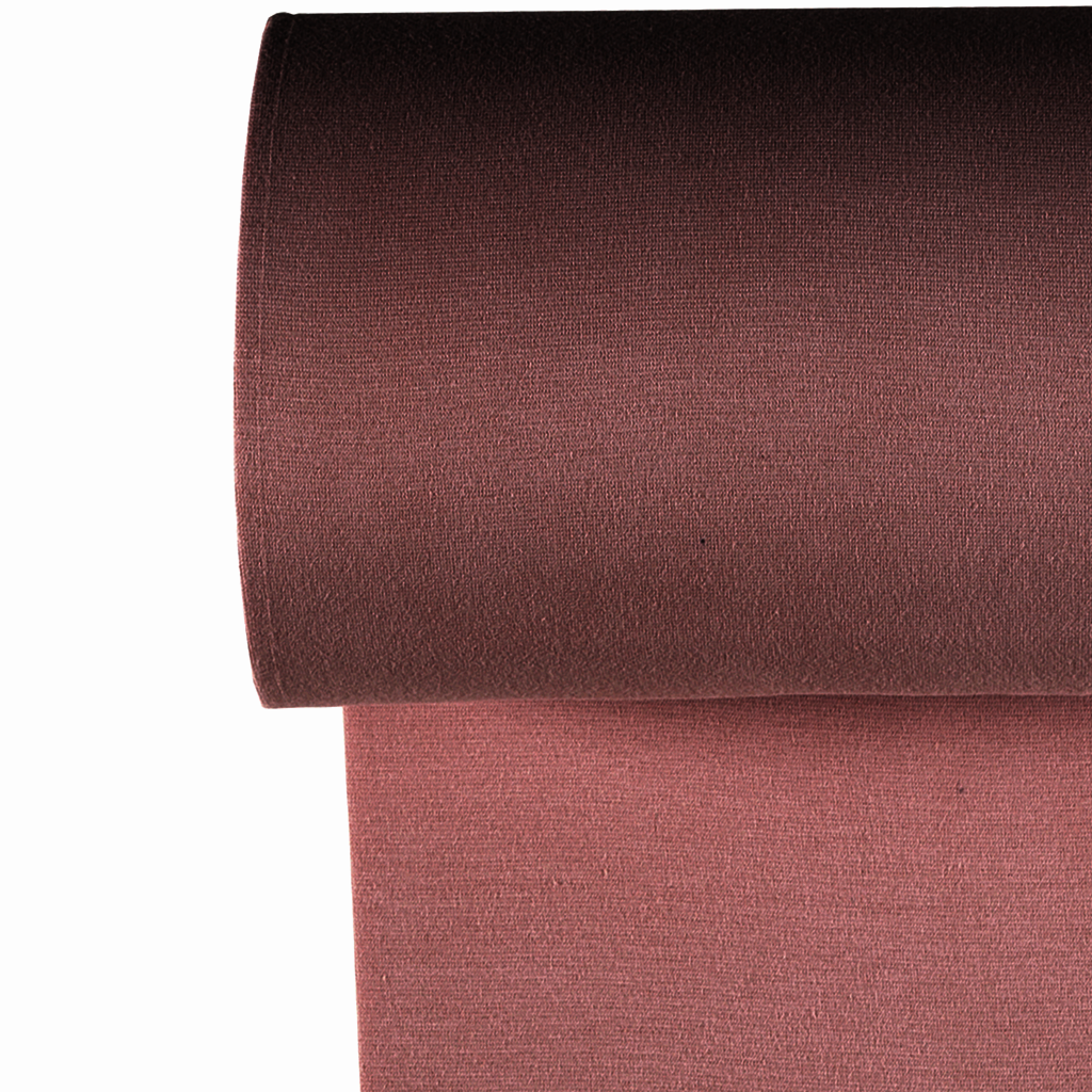 Bündchen - Bündchen Stoff - Feinripp -  Uni - Mauve