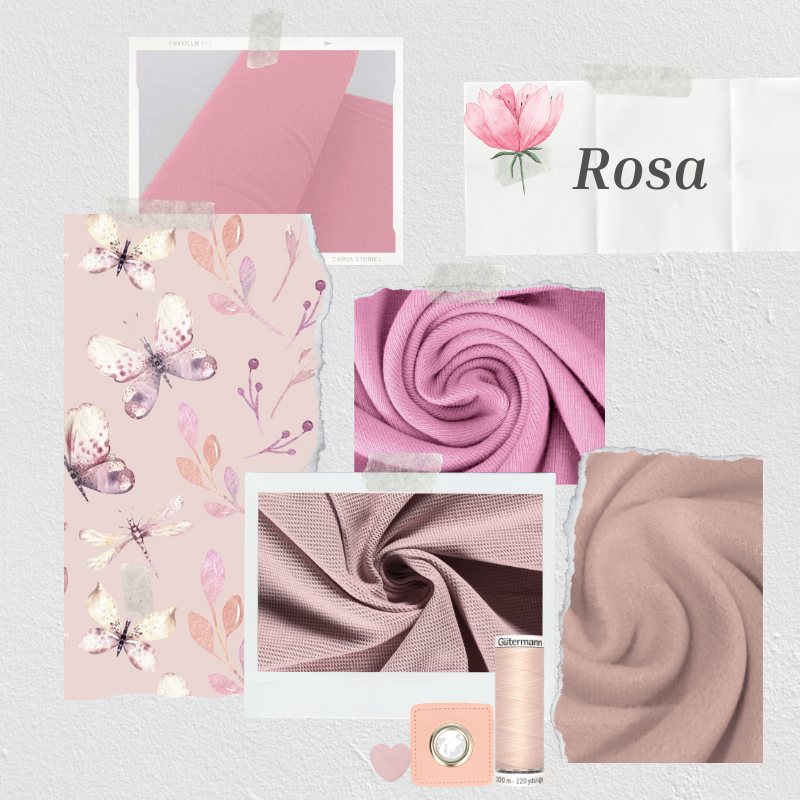 Stoffe und Kurzwaren in Rosa - Inspiration - Farbwelten - Farbwelt Rosa