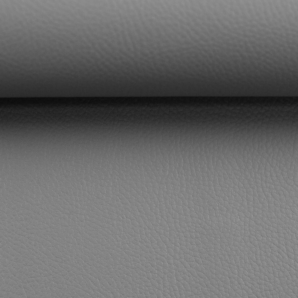 Kunstleder Rex Uni Grau – zeitloser Taschenstoff in Lederoptik