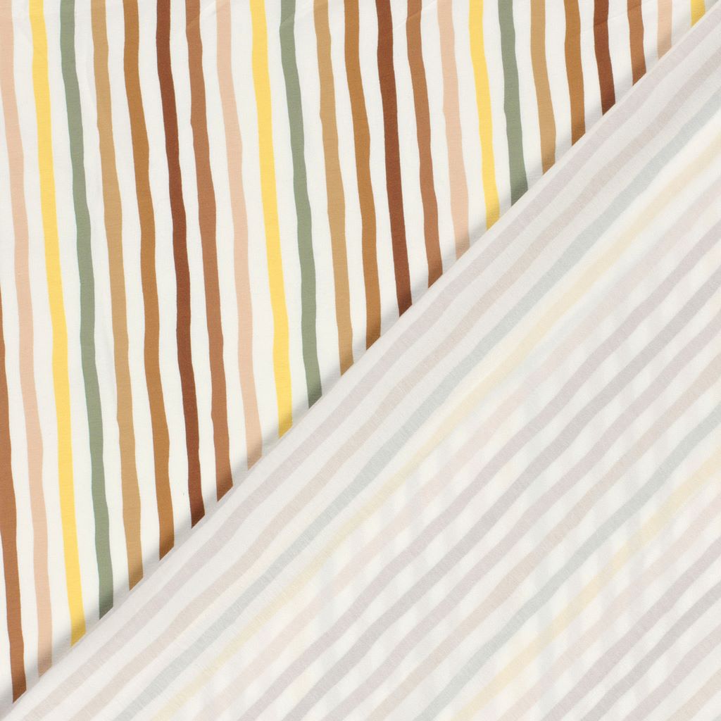  Motivjersey - Digitaldruck - Bunte Streifen