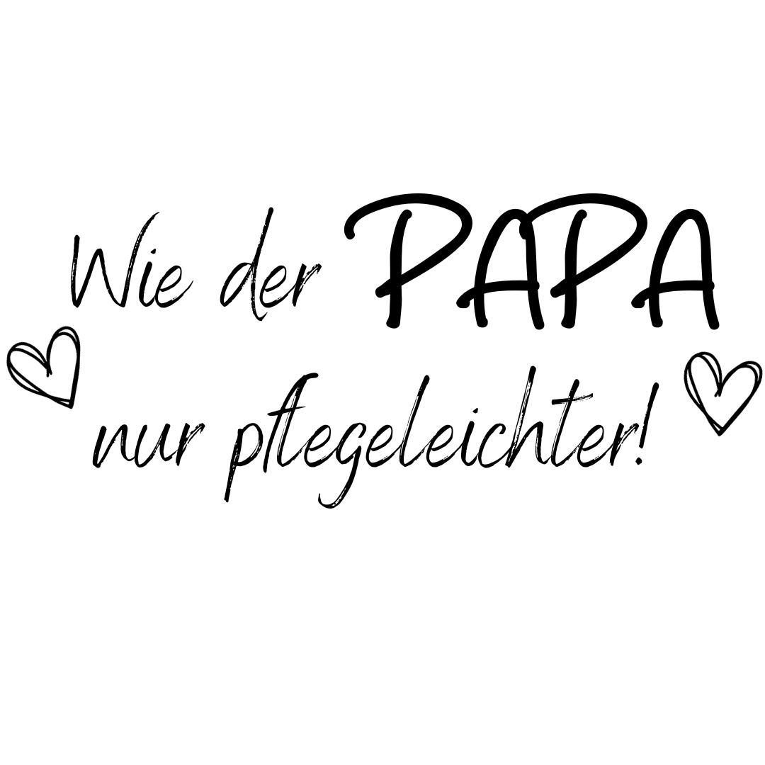 Bügelbild - Wie der Papa - 11cm x 4.5cm 