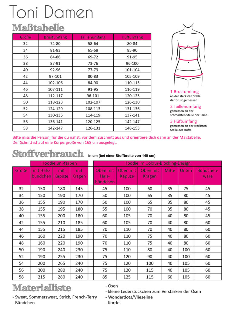 Papierschnittmuster Fadenkäfer - Toni für Damen