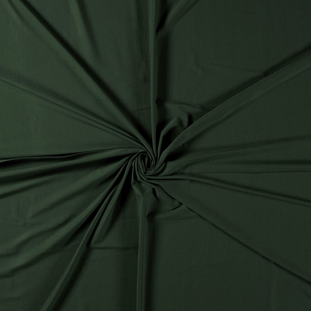 Dunkelgrüner Uni Jersey Stoff – hochwertige Baumwolle blickdicht von Schnuckidu