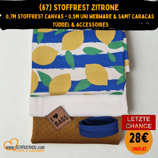 Stoffpaket - UNIKAT - Zitrone