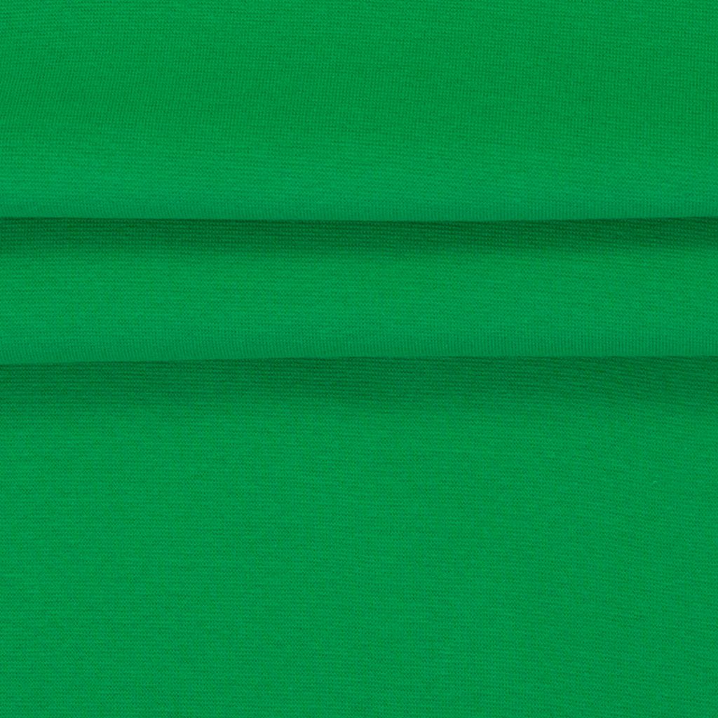 Hochwertiger Bündchenstoff in Grasgrün, elastische Schlauchware aus 95% Baumwolle und 5% Elasthan, Ökotex 100 zertifiziert, 230g/m², ideal für Abschlüsse an Kinderkleidung
