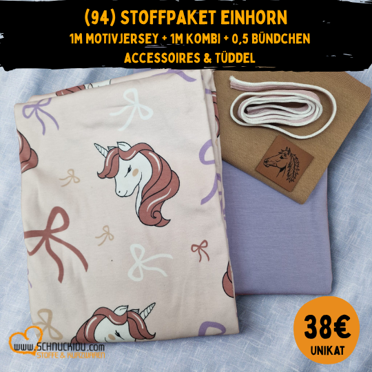 Stoffpaket - UNIKAT - Einhorn