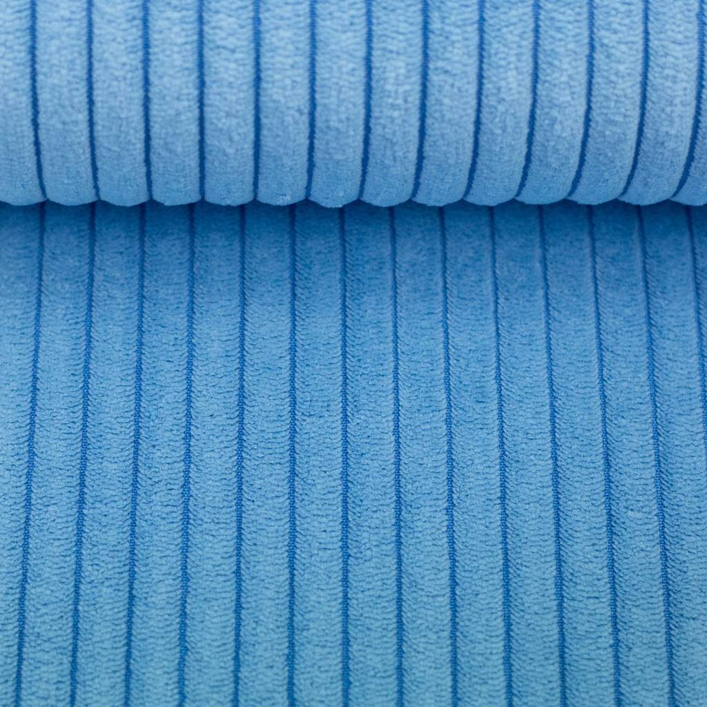 Swafing Breitcord Wanja in Aqua, robuster Cordstoff, 100% Polyester, 380g/m², ideal für Taschen und Kleidung, Schnuckidu Vorbestellung