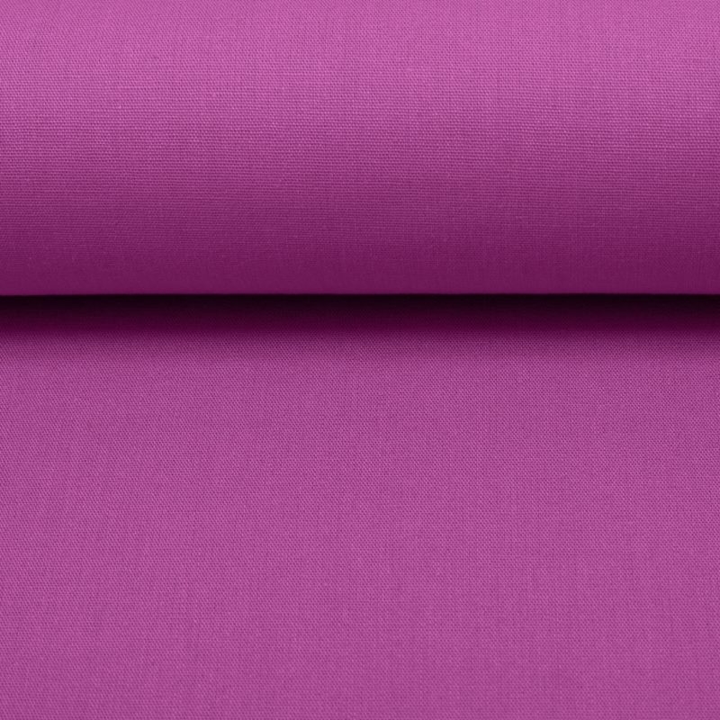 Baumwollstoff Heide in Erika – kräftiger Pink-Beere-Farbton