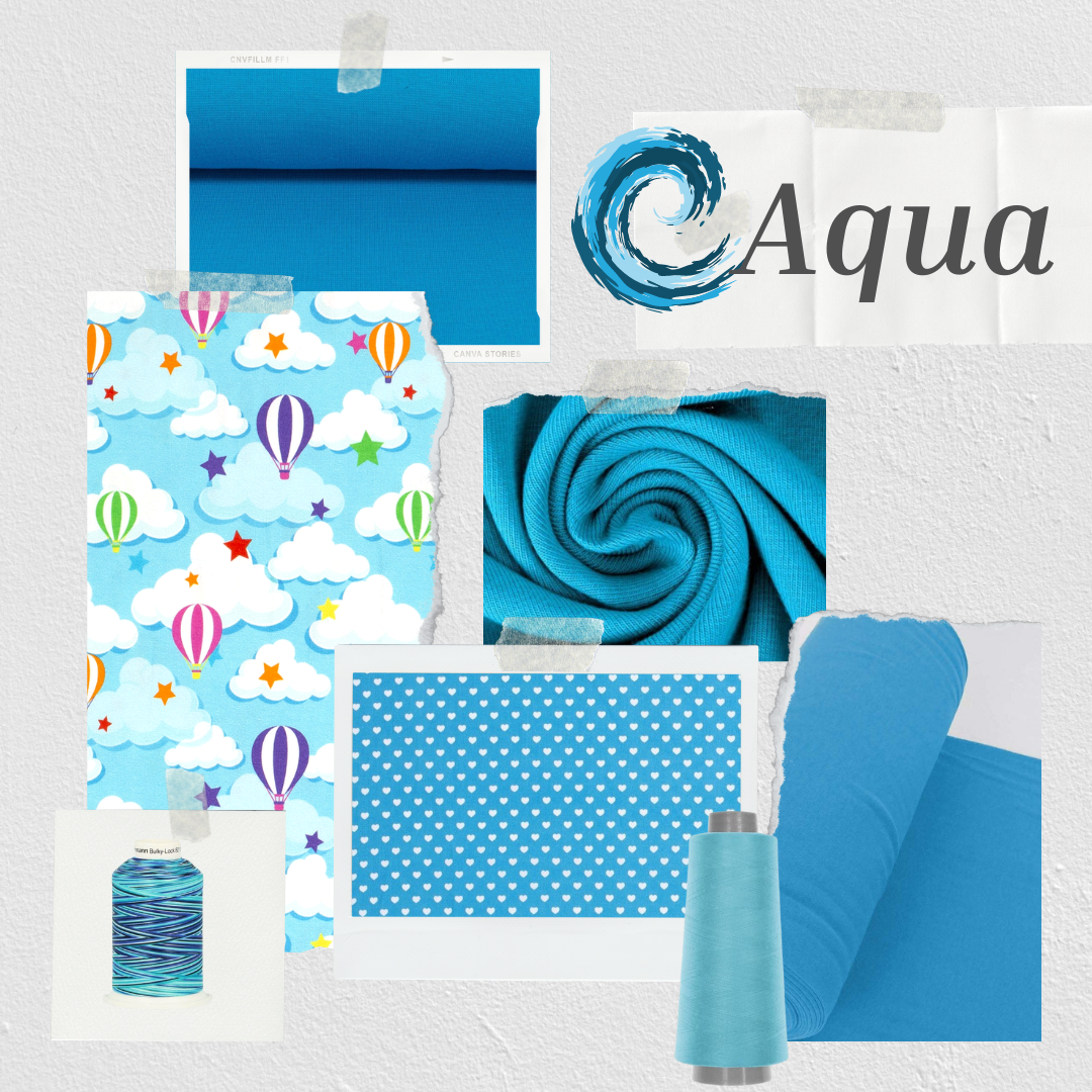 Stoffe und Kurzwaren in Aqua - Inspiration - Farbwelten - Farbwelt Aqua