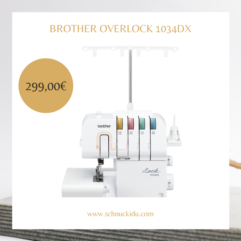 Mit der 1034DX Overlocker-Maschine verarbeiten Sie Ihre Projekte in Vollendung, ohne ins Schwitzen zu kommen. Mit der 1034DX Overlocker-Maschine verarbeiten Sie Ihre Projekte in Vollendung, ohne ins Schwitzen zu kommen.