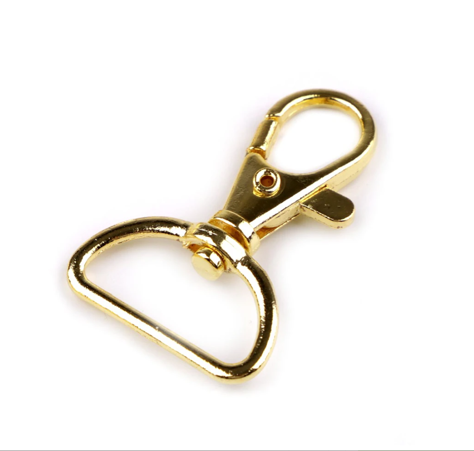 Karabiner - Karabinerhaken - 25 mm - Gold