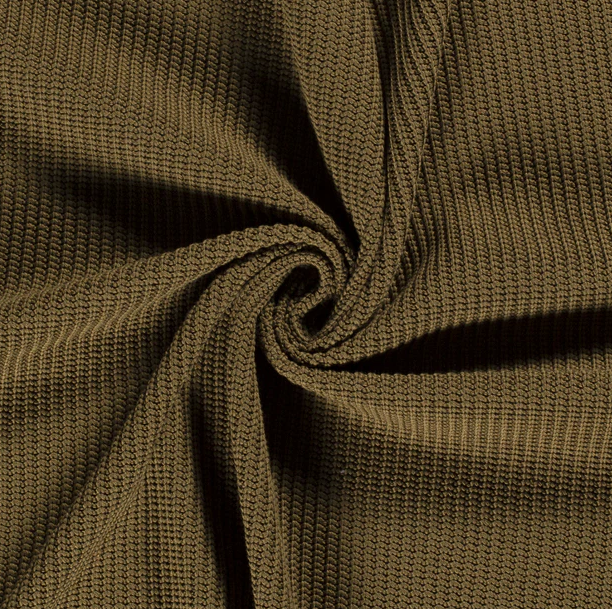 Strickstoff - Strick - Uni - Olive