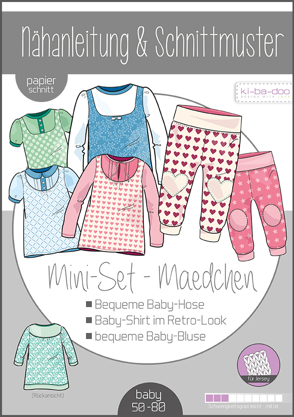ki-ba-doo Schnittmuster - Baby Set Girl Gr. 50-80 | kibadoo_babygirl