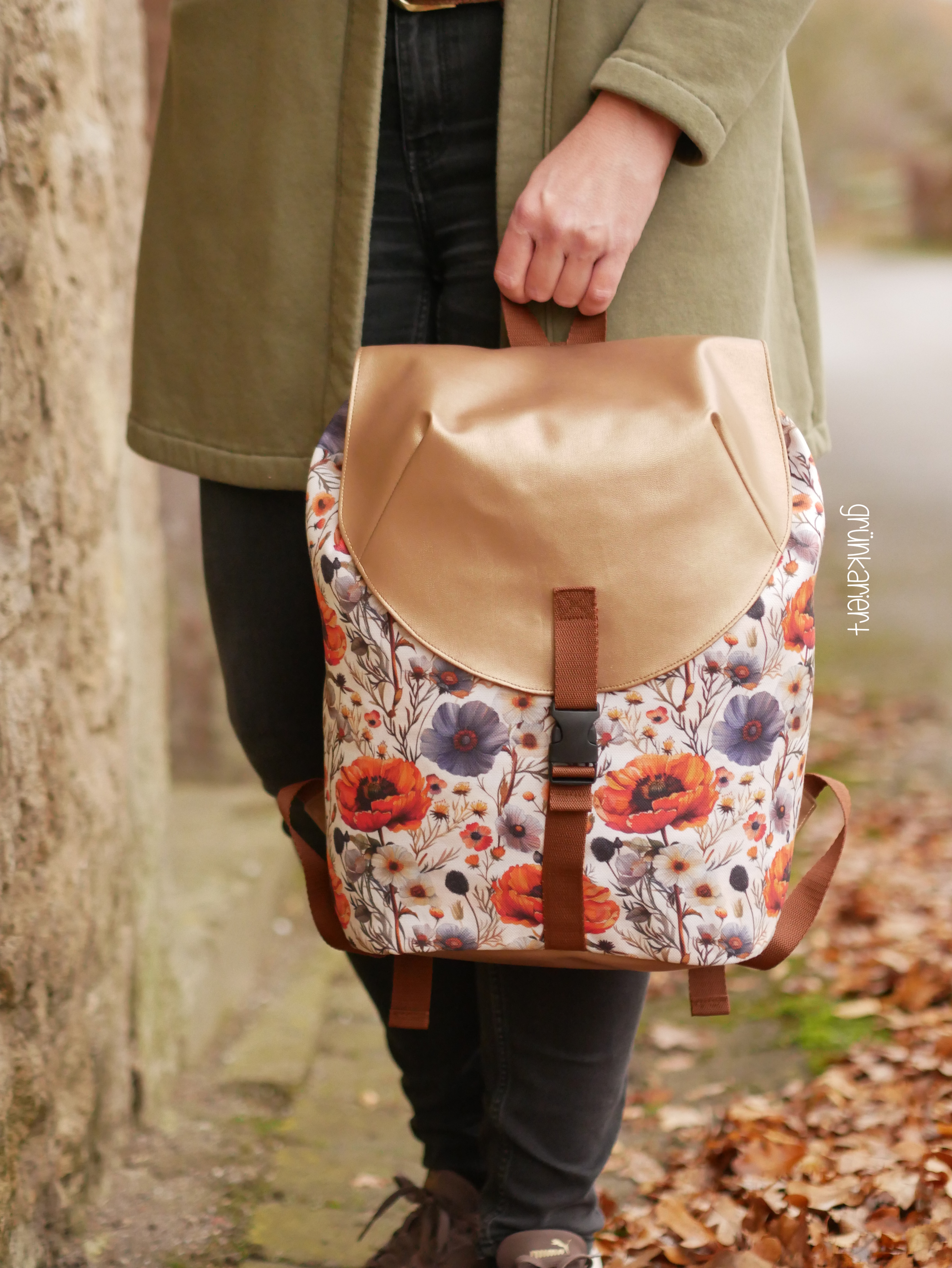 Stoffpaket  - Taschenpaket - Mohnblume