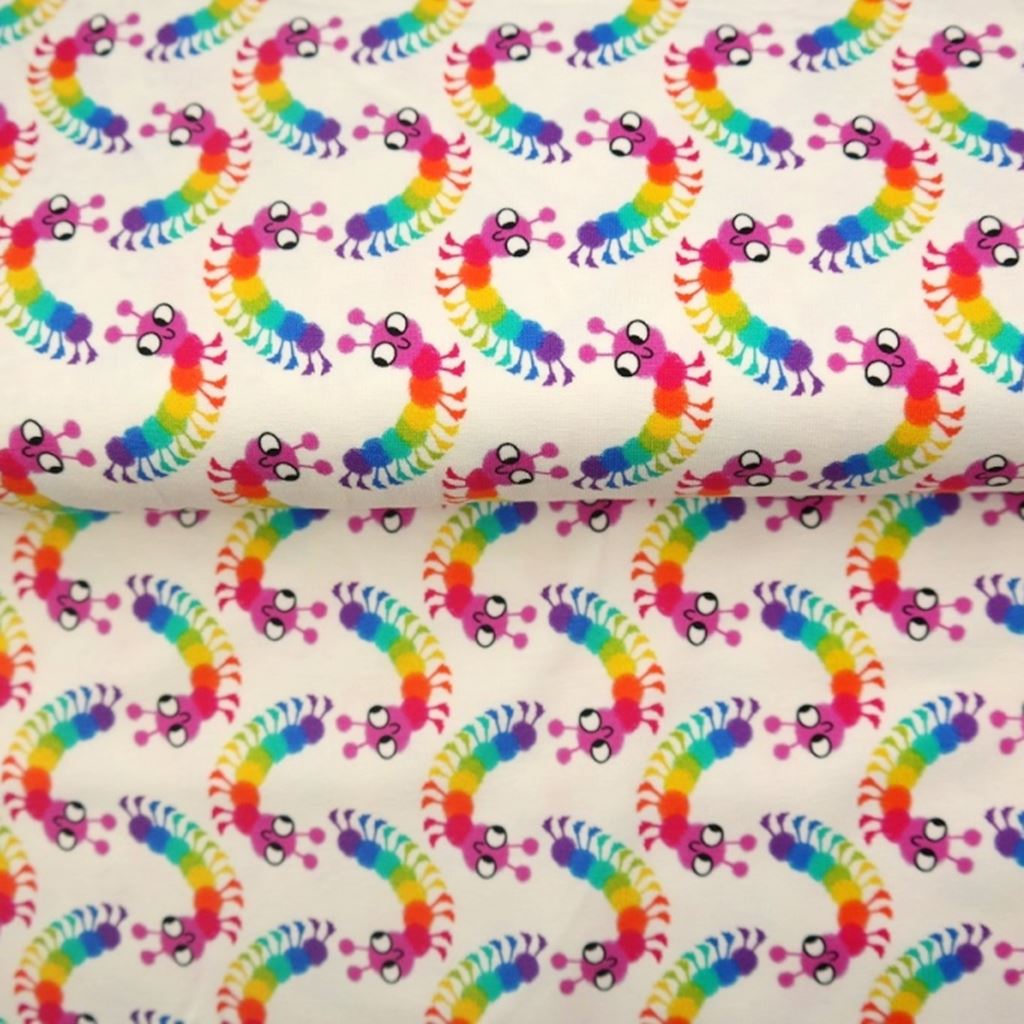 Motivjersey - Digitaldruck - Bunte Raupe