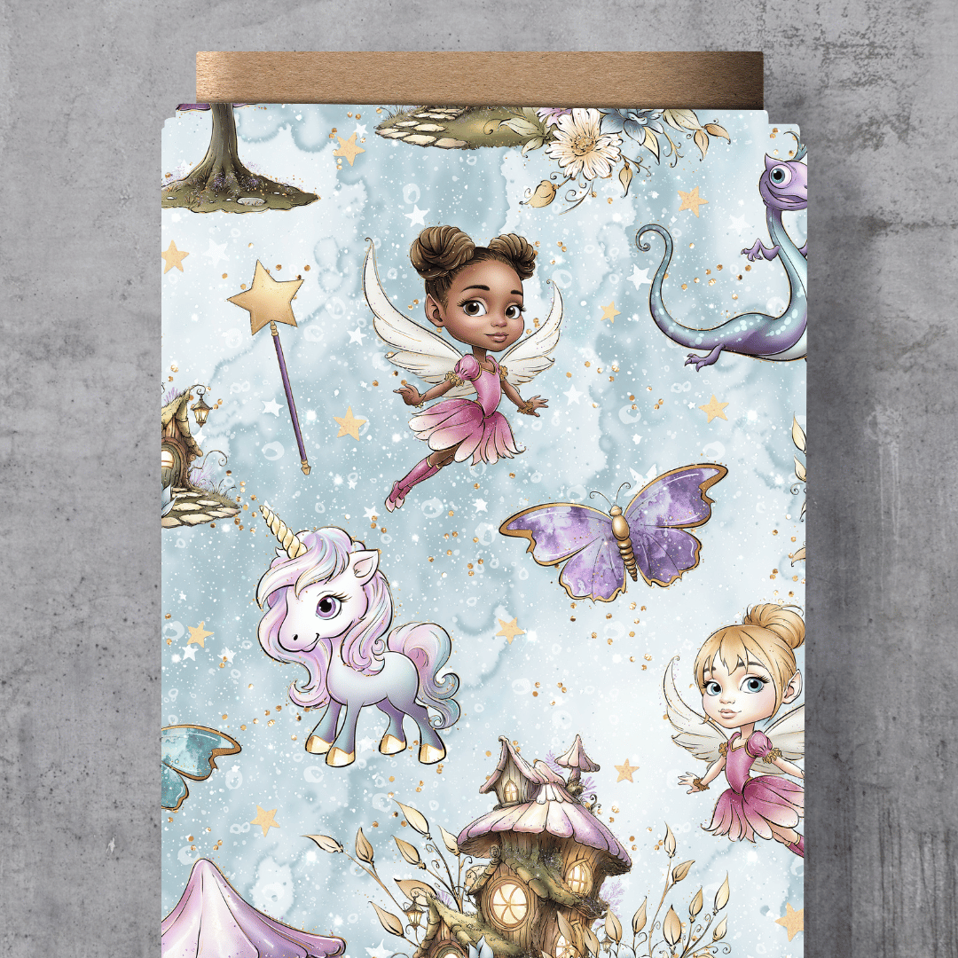 Sofortkauf - Jersey - Eigendesign - Feen Altgrün - 60cm