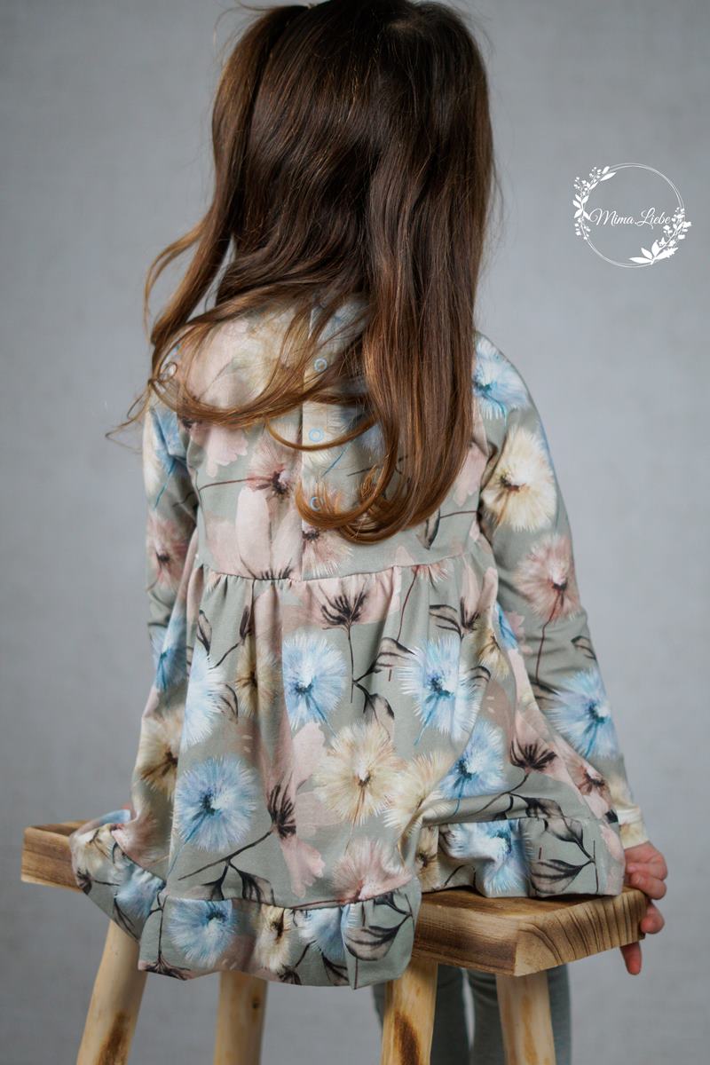 Sofortkauf - Eigendesign - Aquarell Flowers - Rib Jersey - 100cm