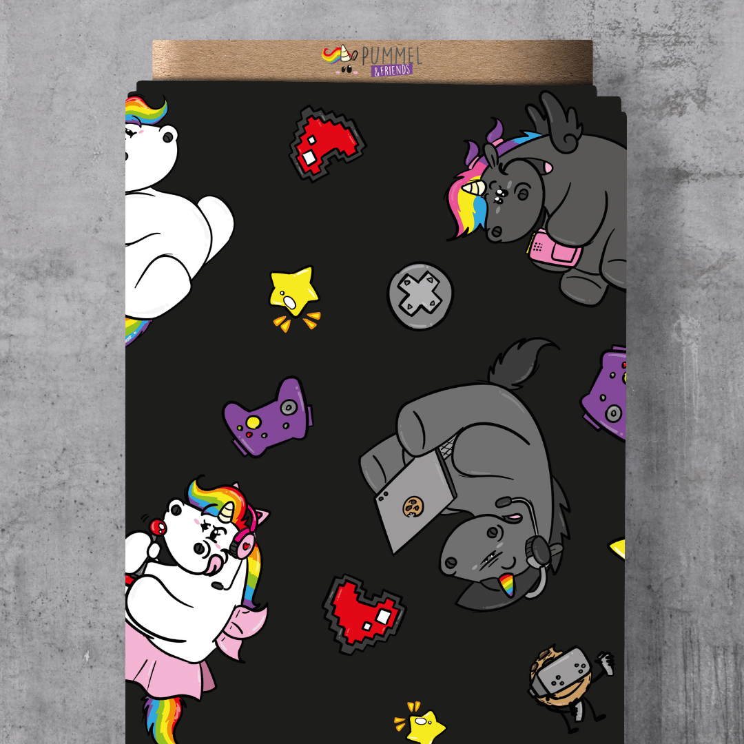 VORORDER - Lizenz Pummeleinhorn - Pummelfriends zocken - schwarz