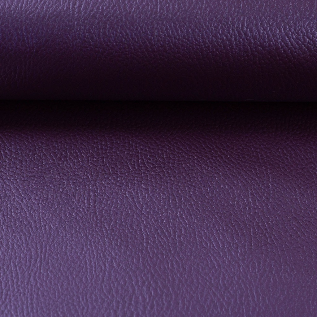 Edles Kunstleder Rex Metallic in Violett mit feiner Lederprägung und schimmerndem Effektdesign für Taschen, Accessoires und Polsterarbeiten