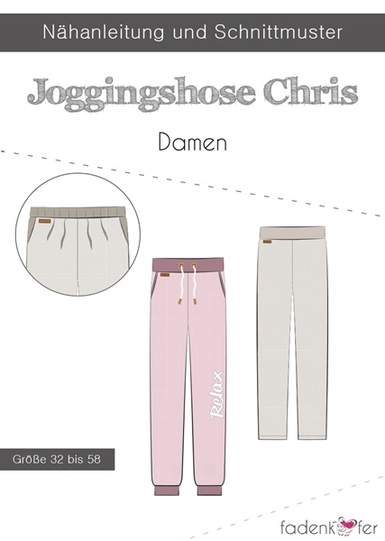 Papierschnittmuster Fadenkäfer - Jogginghose "Chris" - Damen