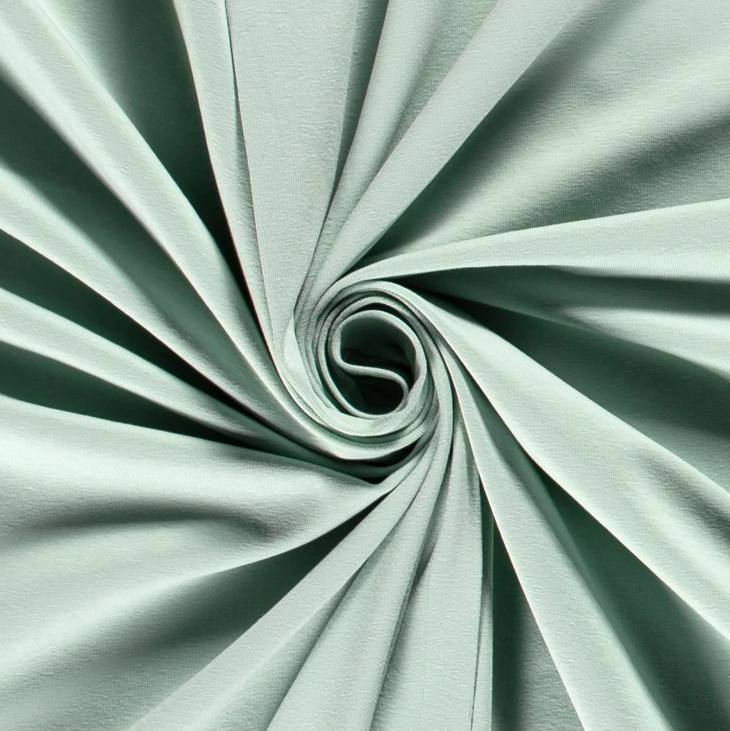 Frischer Uni Jersey Stoff Helles Mint – hochwertiger Baumwolljersey von Schnuckidu