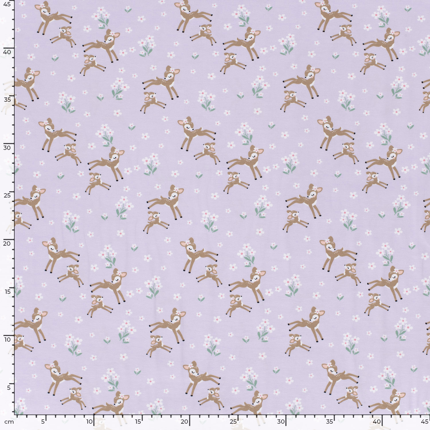  Motivjersey - Digitaldruck - Rehe auf Lila