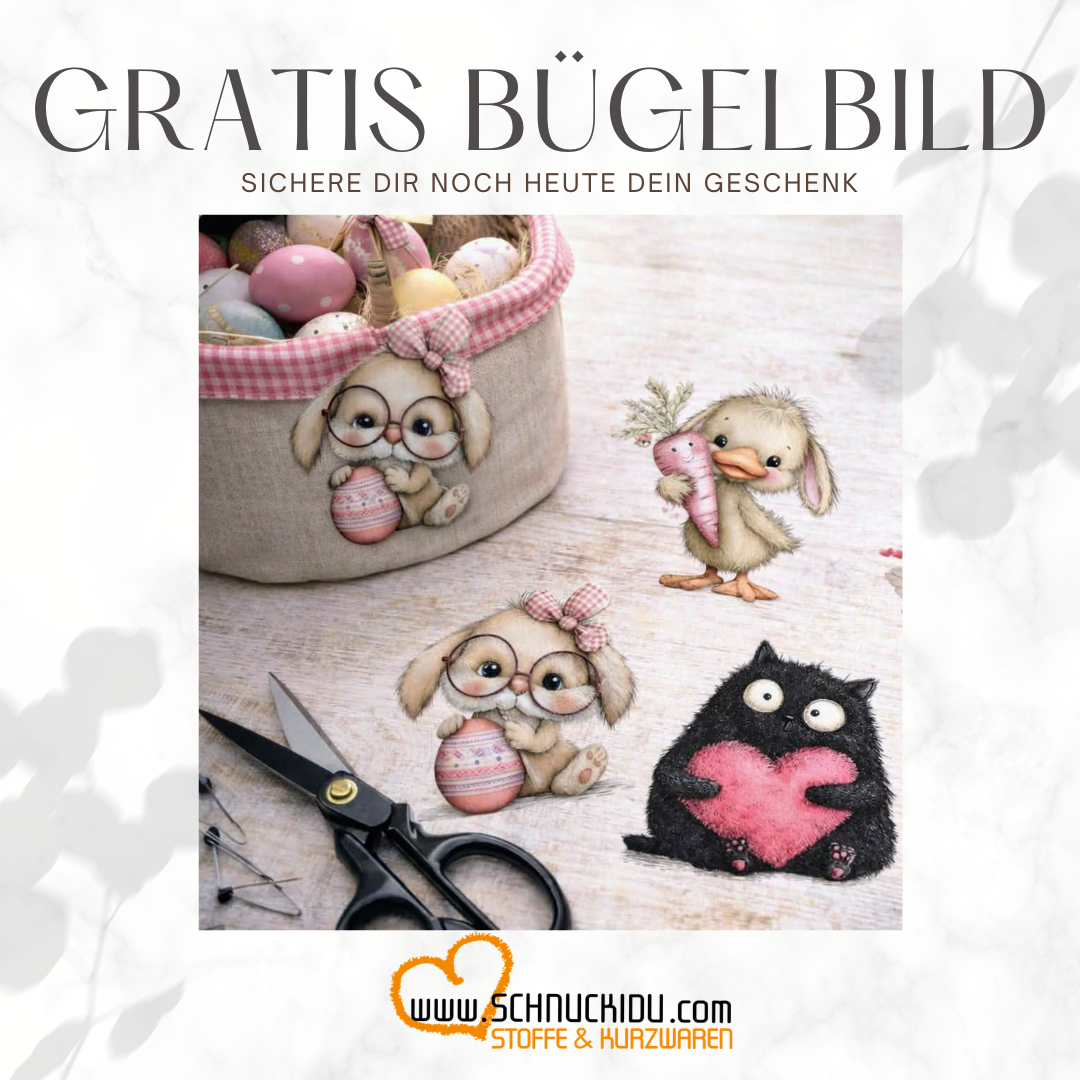 Gratis Bügelbild ab 30 € Einkaufswert sichern! | Schnuckidu