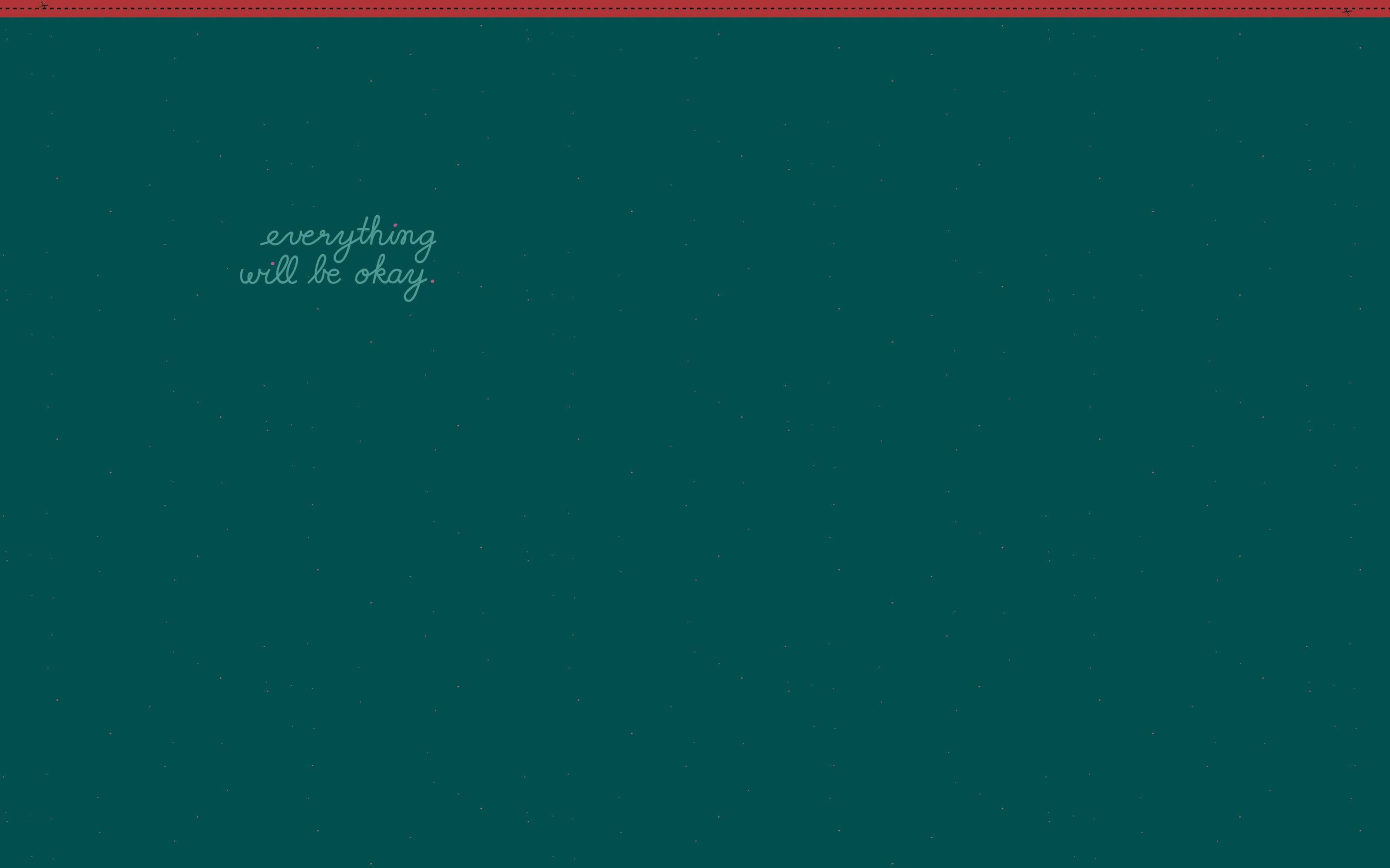 Hochwertiges French Terry Panel "Everything will be okay" von Käselotti für Swafing, moderner Typografie-Print in harmonischen Farben, ca. 100cm x 150cm, 95% Baumwolle & 5% Elasthan, Öko-Tex Standard 100