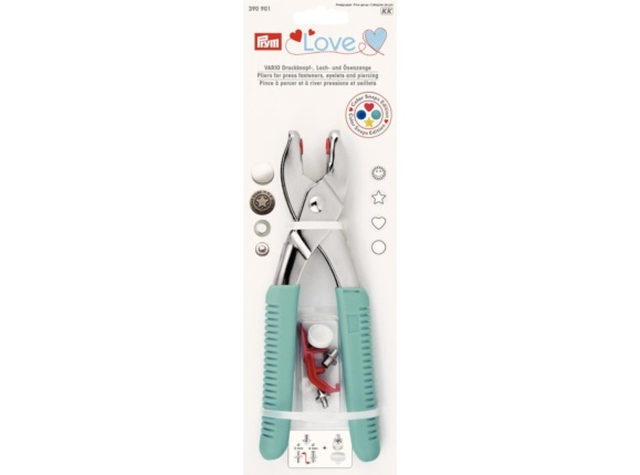 Prym Love Vario-Zange mit Loch-/Color Snaps Werkzeug - 390901