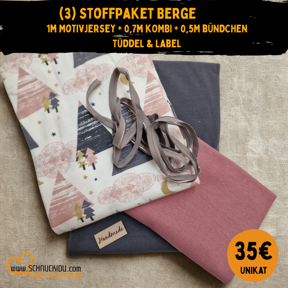 Stoffpaket - Unikat -  Stoffpaket Berge