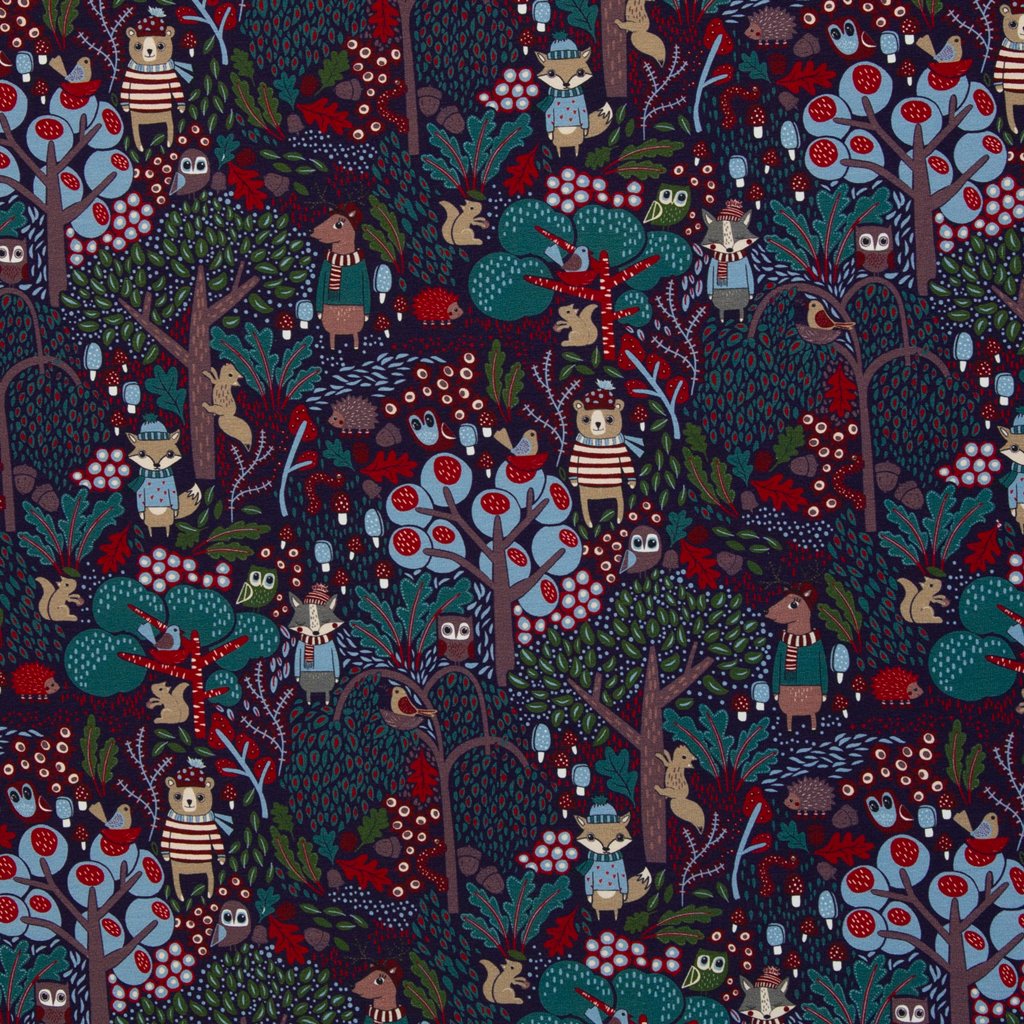 French Terry - Swafing - In the Woods by Bienvenido Colorido