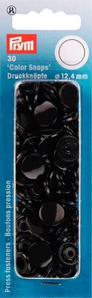 Prym - Druckknöpfe Color Snaps rund 12.4mm - Schwarz