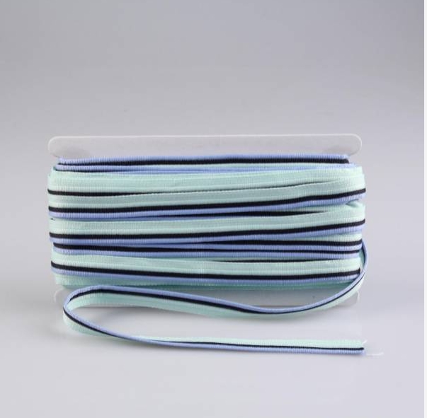 Paspelband - Paspel - Trio - Blau - Schwarz - Mint