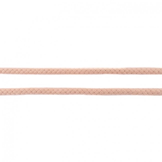 Doppelt gewebte Baumwollkordel - 8mm - Sand