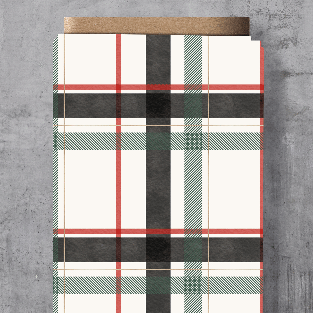 Sofortkauf - Eigendesign - Weihnachtskaros groß - French Terry