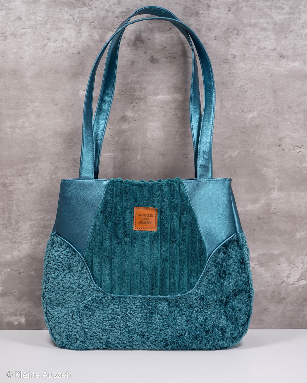 Kunstleder - Leder - Rex -  Metallic - Petrol