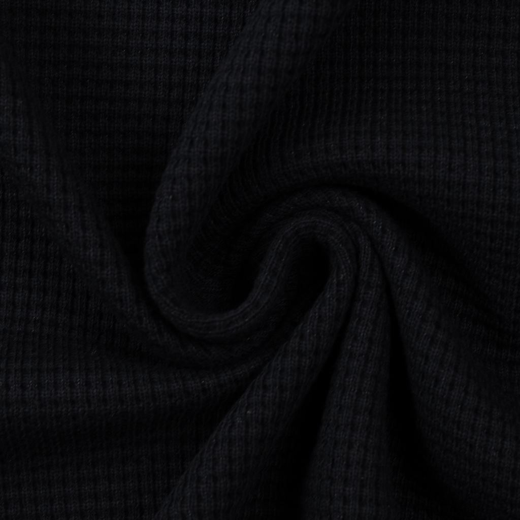 Strickstoff - Baumwollstrick - Waffeloptik - Swafing - Oslo - Schwarz