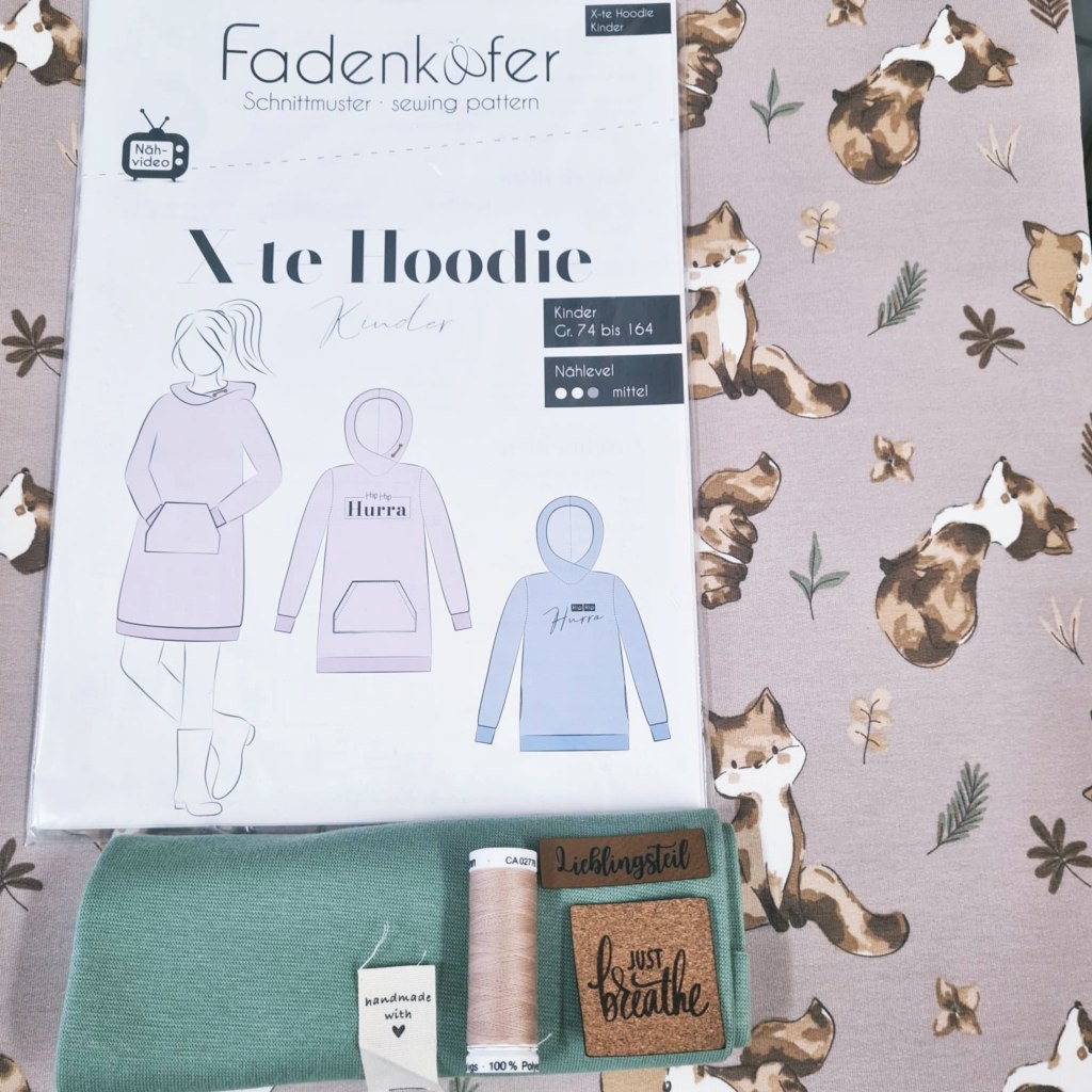 Nähbox X-te Hoodie Kinder – Kuscheliger Nähspaß für kleine Abenteurer!