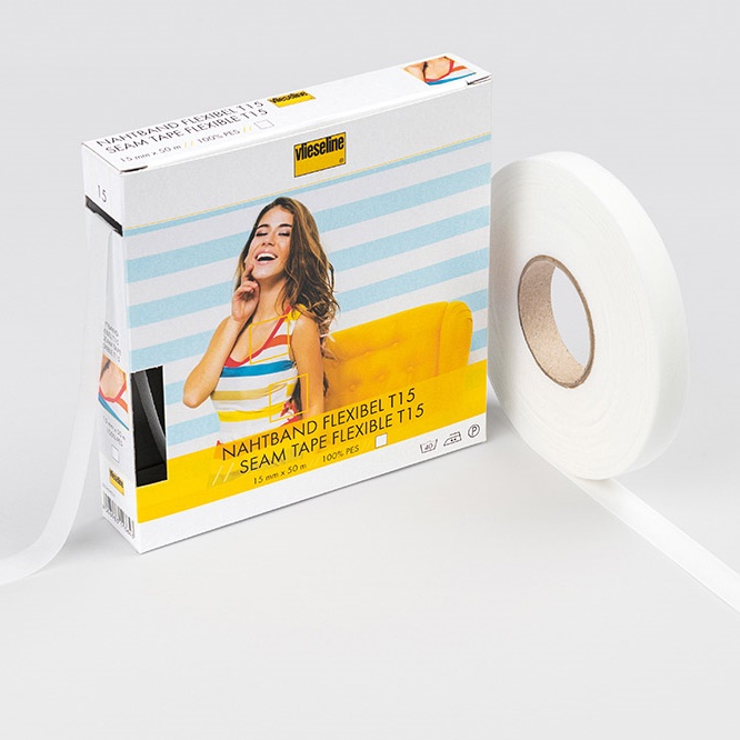 Vlieseline - Freudenberg - Nahtband Flexibel T15 - 15mm - 50 Meter - SB Packung
